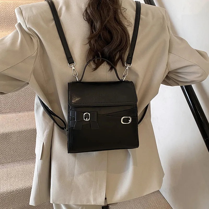 HCXK PU Trendy Maillard Style Backpack Women's Multicolor-13