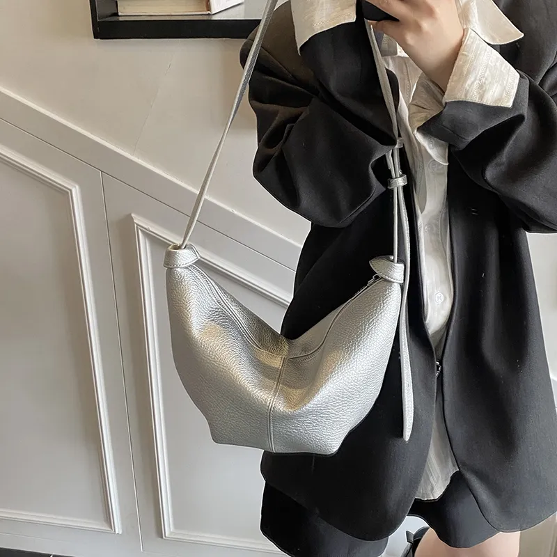 HCXK PU Dumpling Bag Shoulder Bag Women's Multicolor-7