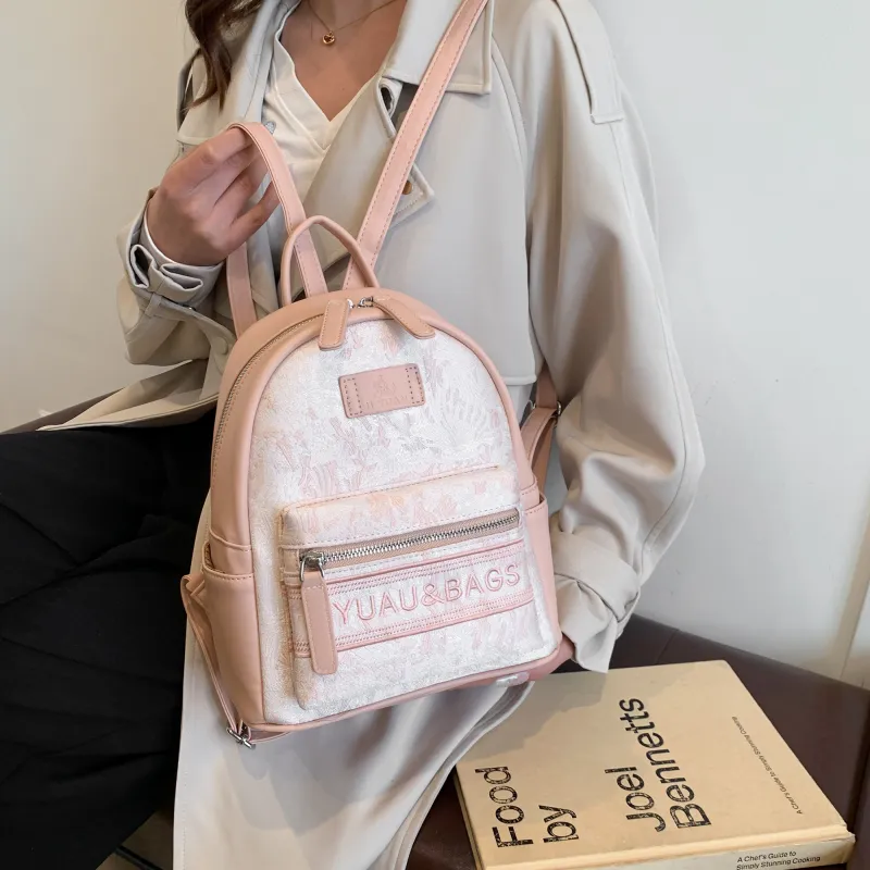 HCXK PU Large Capacity Premium Commute Backpack Regular Women's Multicolor-5