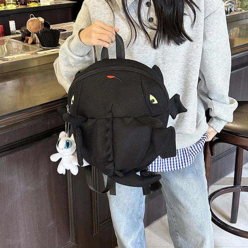 HCXK Nylon Fabric Backpack Unisex White/Black/Gray/Neon Green-9