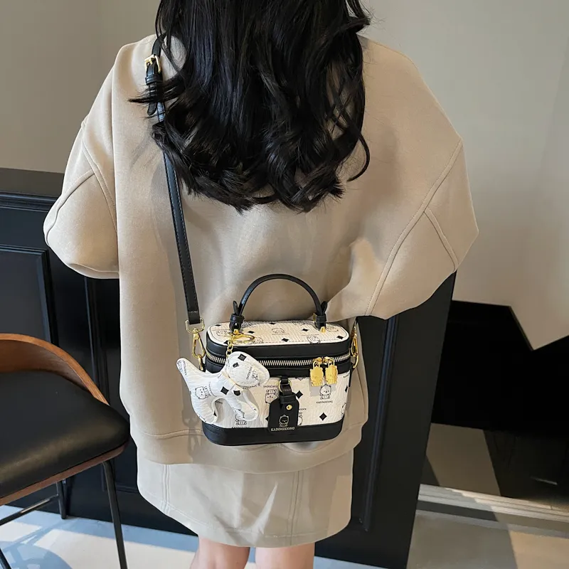 HCXK PU Fashion Shoulder Bag Crossbody Handbag Regular Women's Ecru/Black/White/Brown/Pink-16