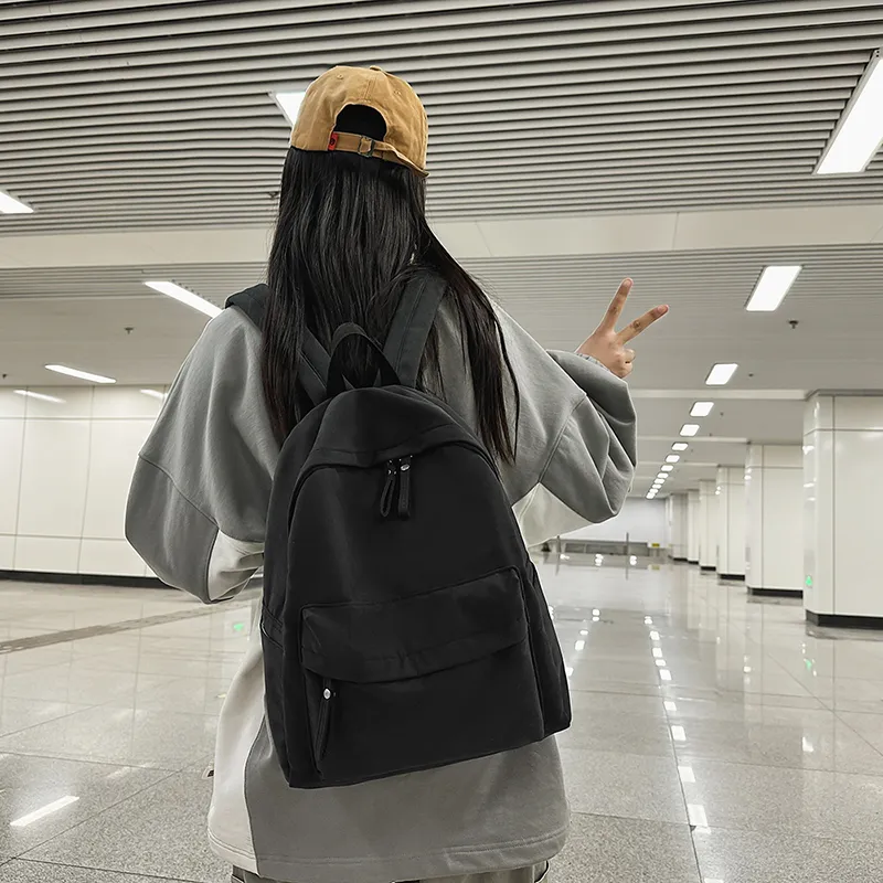 HCXK Nylon Backpack Unisex Black/White/Green/Burgundy/Khaki-4