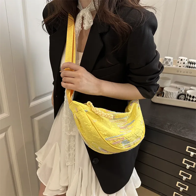 HCXK Special Fabric Shoulder Bag Women's Multicolor-16