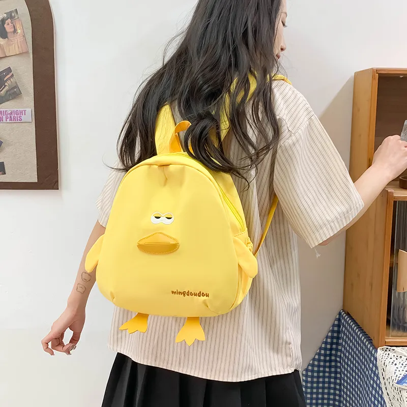 HCXK Nylon Backpack Women's Ecru/Black/Pink/Yellow-11