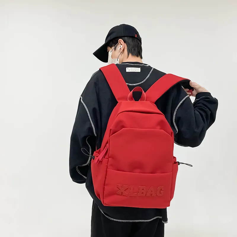 HCXK Nylon Backpack Unisex Ecru/Black/Gray/Burgundy-5
