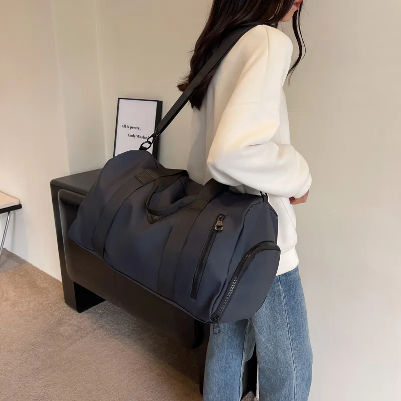 HCXK Fabric One Shoulder Travel Bag Unisex Multicolor-26