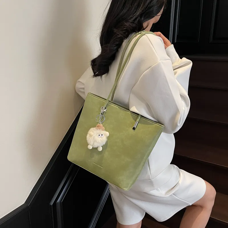 HCXK PU Shoulder Bag Women's Blue/Pink/Green/Black/White-12