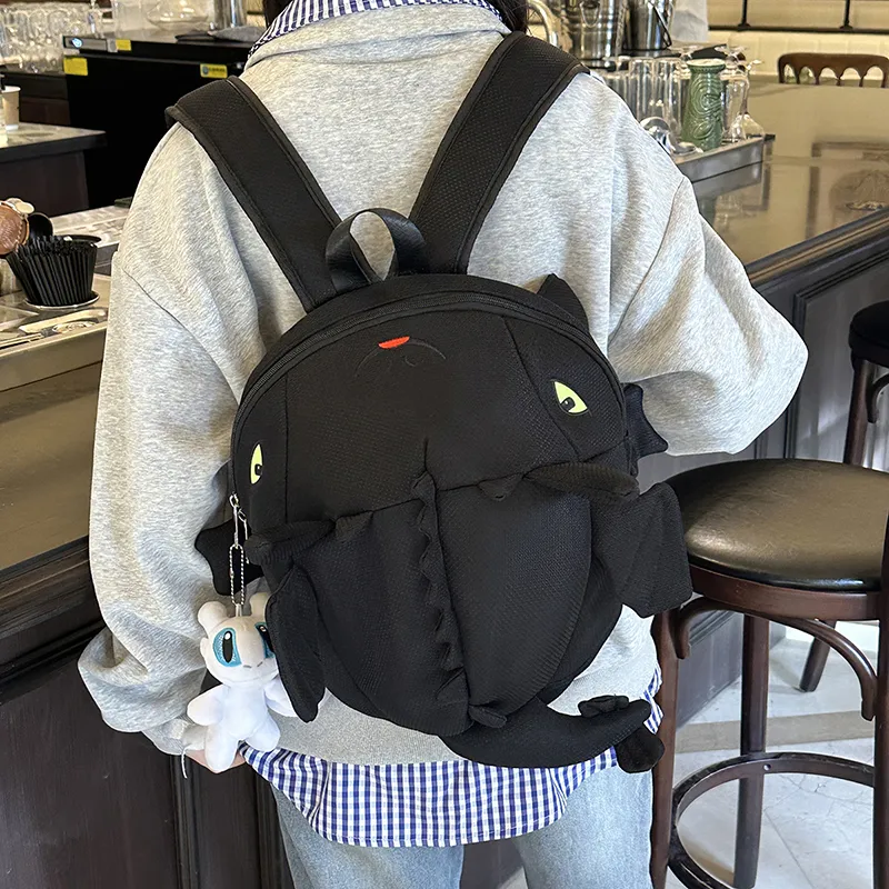 HCXK Nylon Fabric Backpack Unisex White/Black/Gray/Neon Green-11
