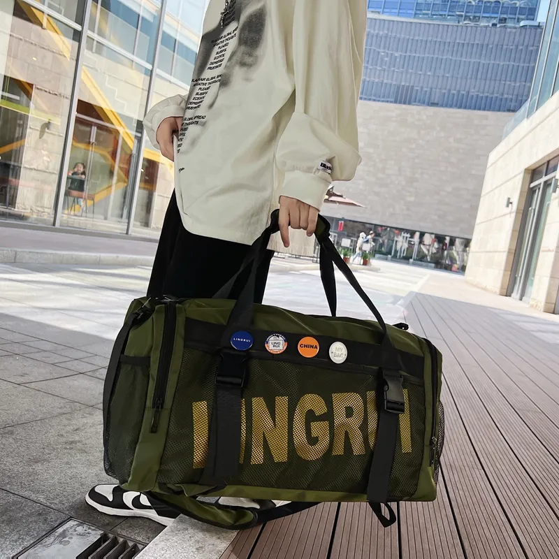 HCXK Nylon Travel Bag Unisex Multicolor-13