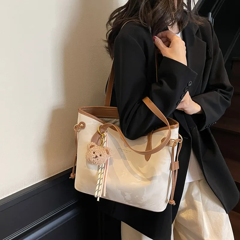 HCXK PU Tote Bag, Shoulder Bag Regular Women's Multicolor-13