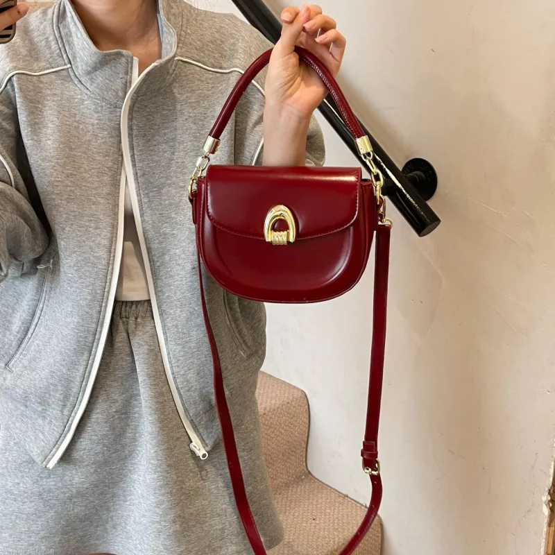 HCXK PU Saddle Bag, Shoulder Bag, Crossbody Bag, Handbag Women's Multicolor-12