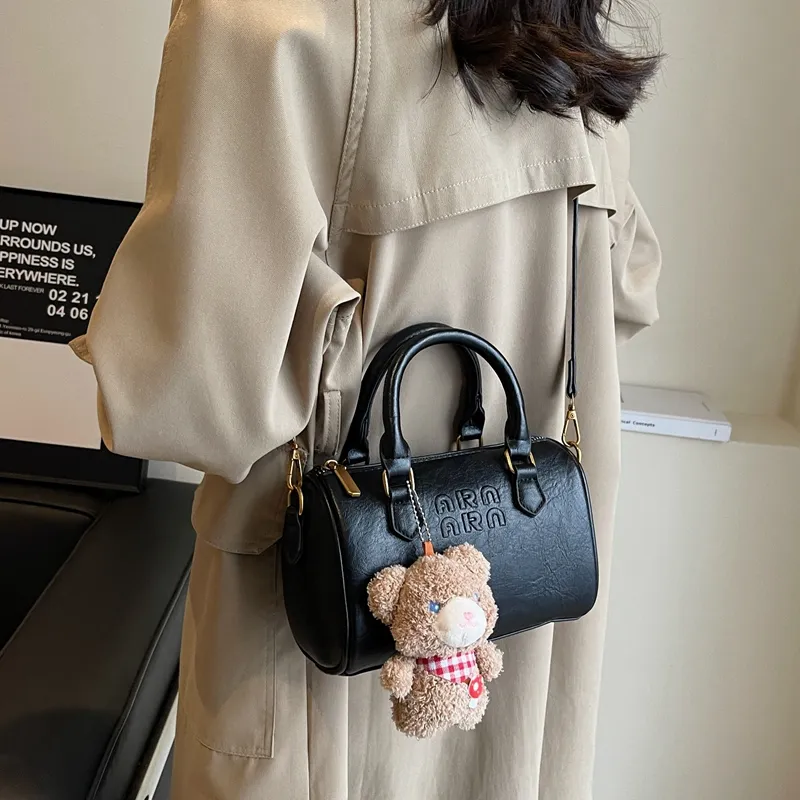 HCXK PU One Shoulder Handbags Regular Women's Mud/coffee/brown-12
