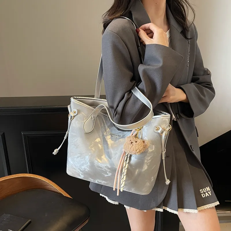 HCXK PU Tote Bag, Shoulder Bag Regular Women's Multicolor-7