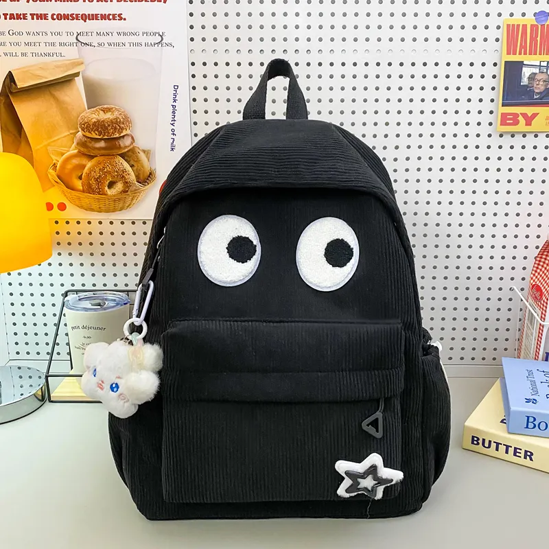 HCXK Wool Backpack Unisex White/Black/Yellow/Dark Brown/Jasper-5