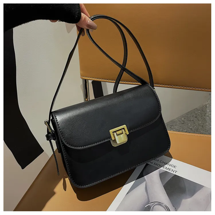 HCXK PU Tote Bag Shoulder Bag Regular Women's Black/Dark Brown/Khaki/White/Coffee-2