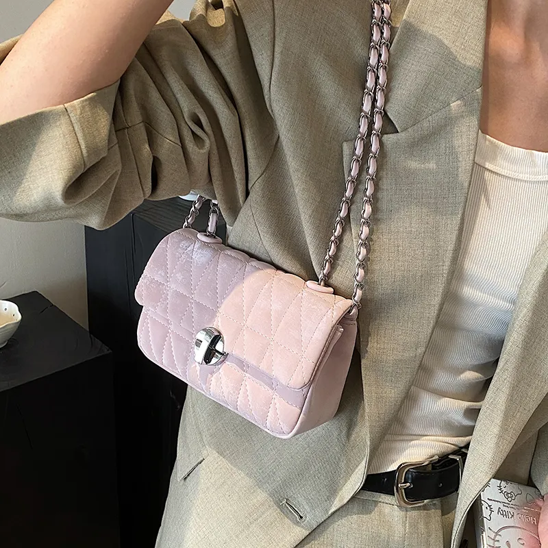 HCXK PU Shoulder Bag, Crossbody Bag Regular Women's Pink/Blue/White/Silver/Black-22