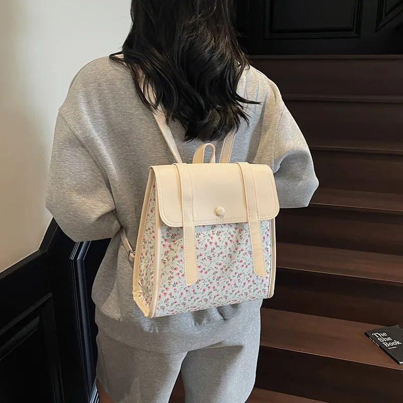 HCXK PU Backpack Unisex Multicolor/Blue-10