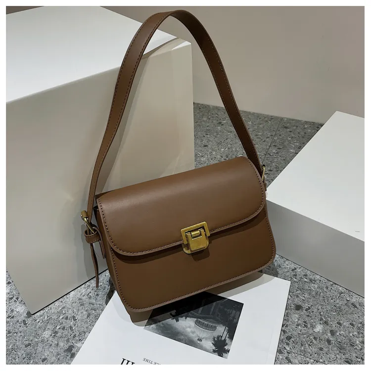 HCXK PU Tote Bag Shoulder Bag Regular Women's Black/Dark Brown/Khaki/White/Coffee-6