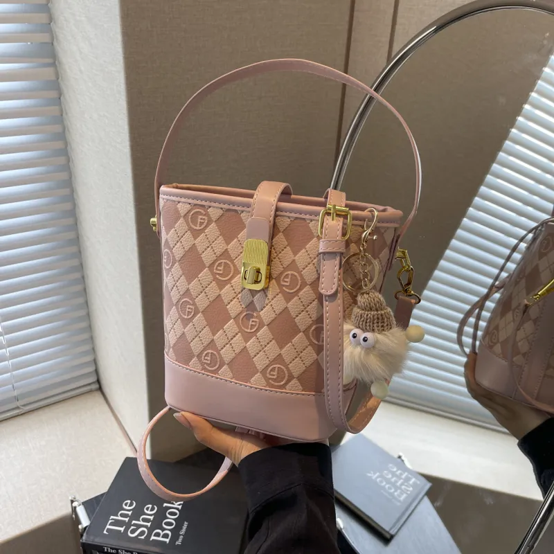 HCXK Pu Portable Crossbody Bag Shoulder Bag Regular Women's Coffee/Black/Pink/Blue-6