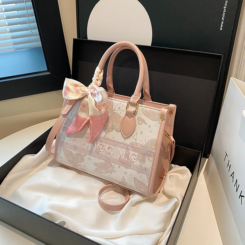 HCXK PU Casual Lightweight Shopping Bag, Shoulder Bag, Crossbody Bag, Handbag Regular Unisex Pink-5