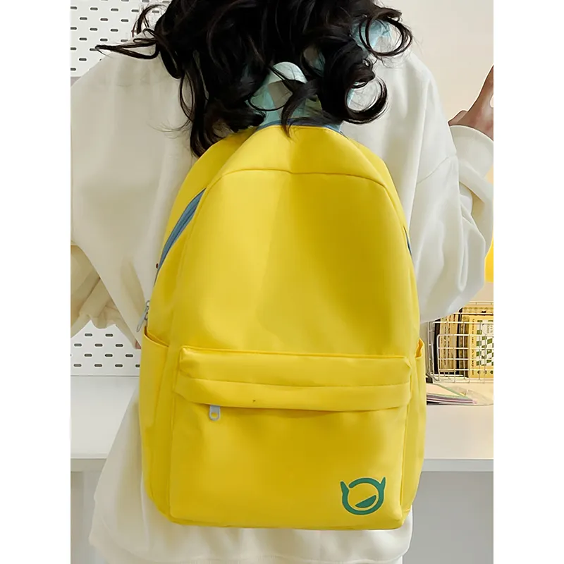 HCXK Nylon Backpack Unisex Yellow/Blue-1