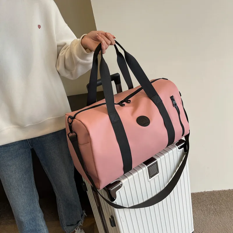 HCXK Fabric One Shoulder Travel Bag Unisex Multicolor-19
