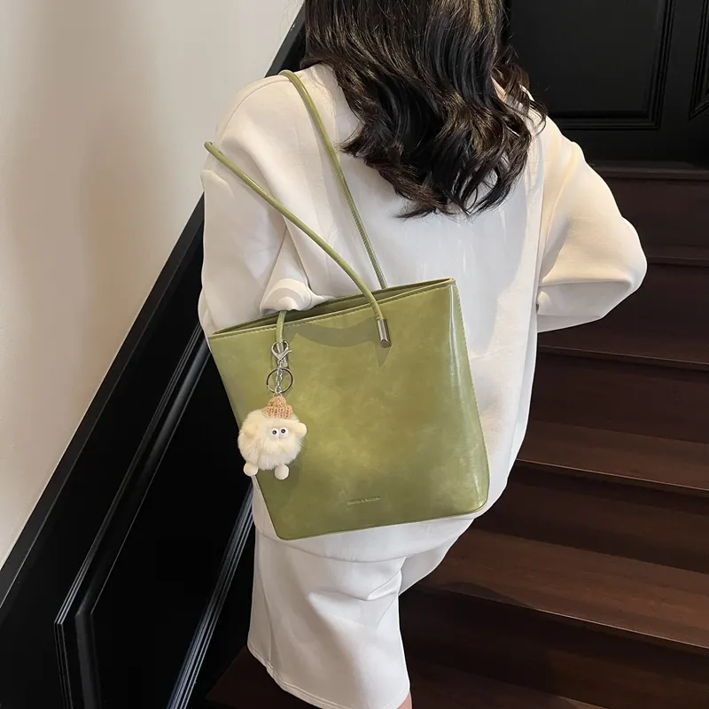 HCXK PU Shoulder Bag Women's Blue/Pink/Green/Black/White-14