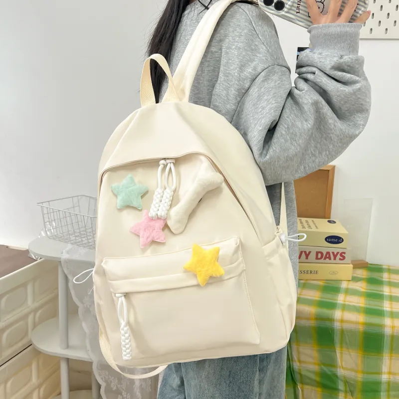 HCXK Composite Cloth Backpack Unisex Multicolor-14