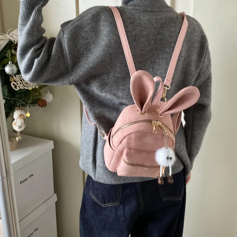 HCXK PU Backpack Regular Women's Gray Black/Pink/Coffee/Brown-8