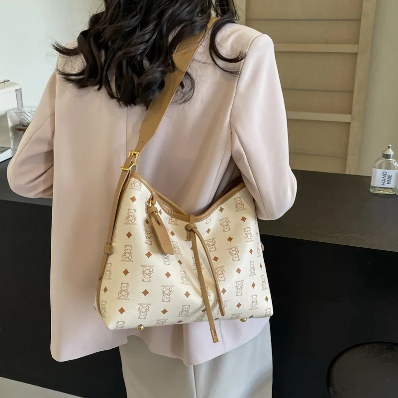 HCXK PU Shoulder Bag, Crossbody Bag Regular Unisex Khaki/Pink/Green/Blue-6