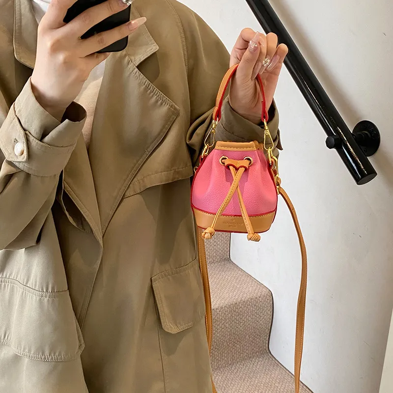 HCXK PU Bucket Bags Handbags Women's Multicolor-35