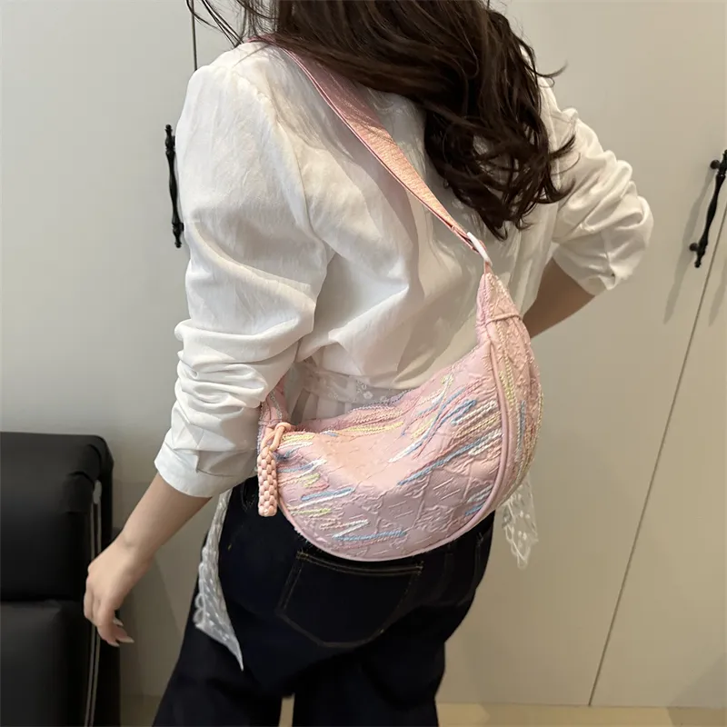 HCXK Special Fabric Shoulder Bag Women's Multicolor-26
