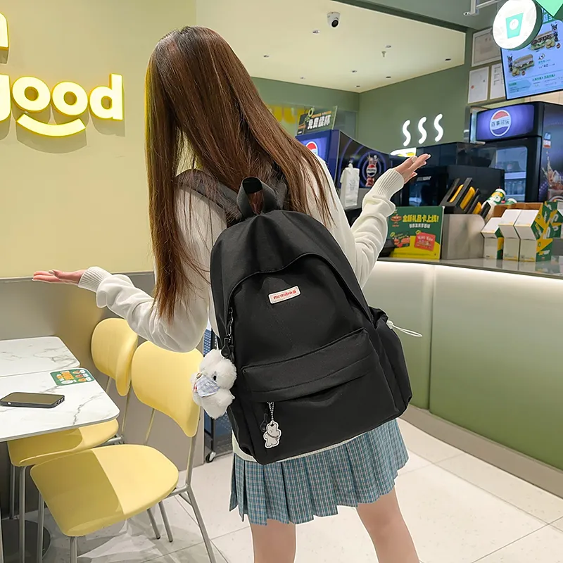 HCXK Nylon Backpack Unisex Blue/Green/Yellow/Black/White-21
