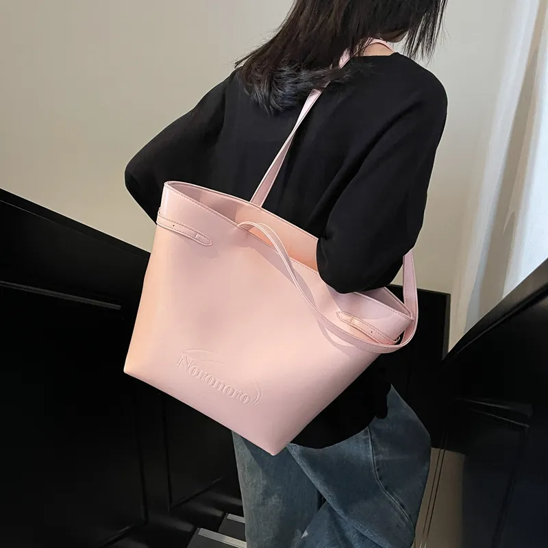 HCXK PU Trendy Fashion Korea Tote Preppy Style Shoulder Bag Regular Women's Multicolor-6