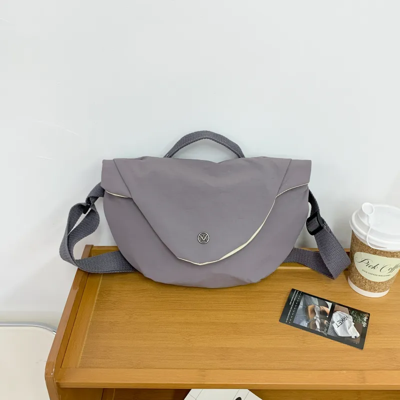 HCXK Nylon All Versatile One Shoulder Lightweight Practical Saddle Chest Handbag Regular Unisex Multicolor-6