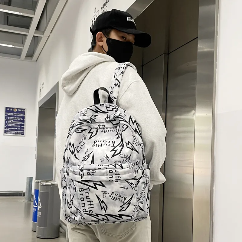 HCXK Nylon Backpack Regular Unisex Multicolor-14