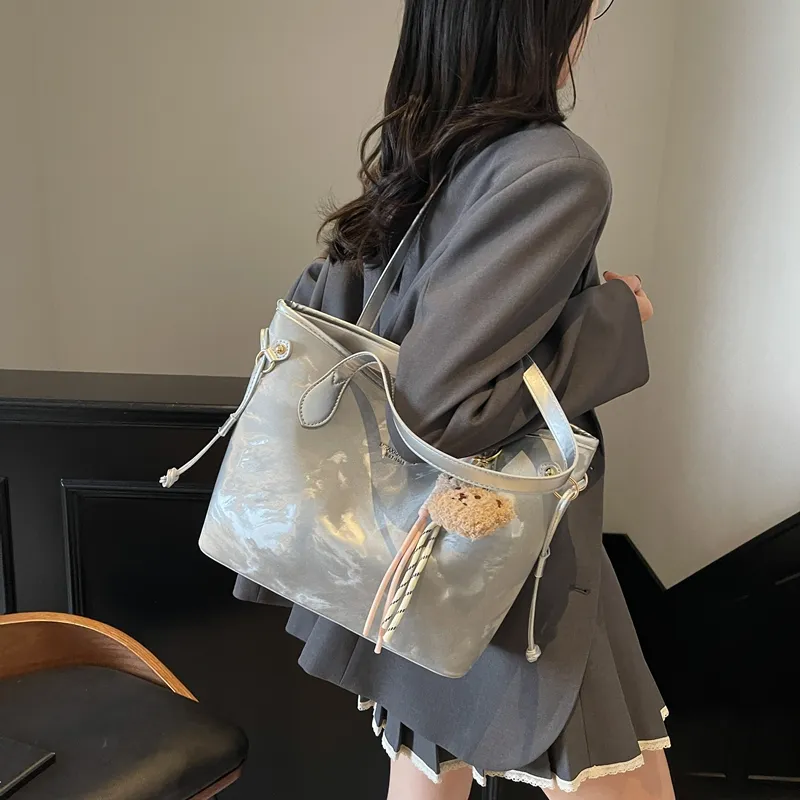 HCXK PU Tote Bag, Shoulder Bag Regular Women's Multicolor-8