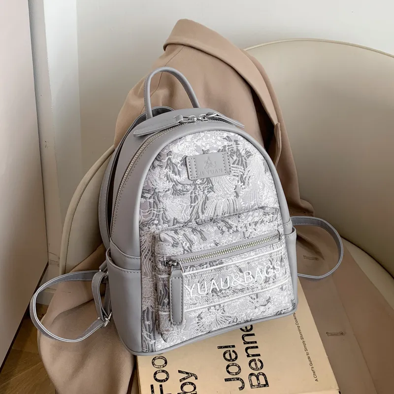 HCXK PU Large Capacity Premium Commute Backpack Regular Women's Multicolor-14