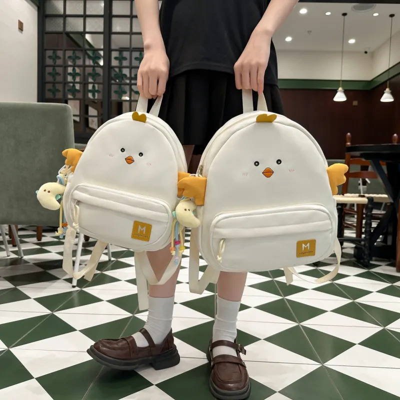 HCXK Nylon Backpack Unisex Yellow/Black/White-7