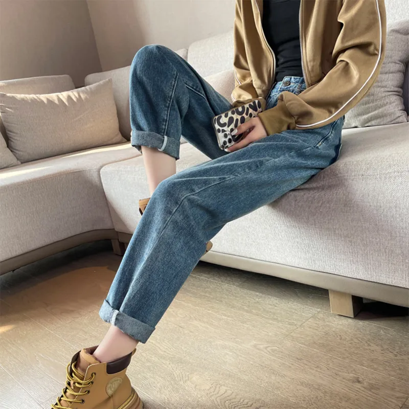 EOFO Jeans Women's Peacock Blue-5