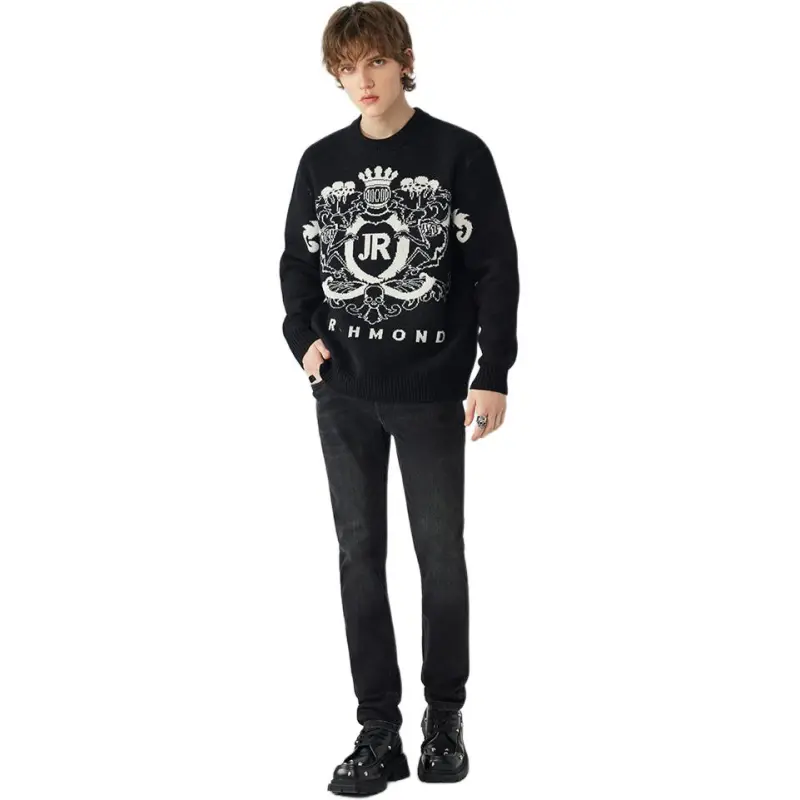 JOHN RICHMOND FW24 Sweater Men's Black-5