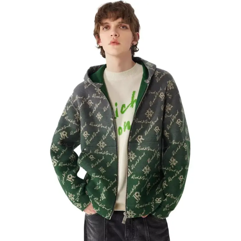 JOHN RICHMOND FW24 Sweatshirt Men's Emerald Green-5