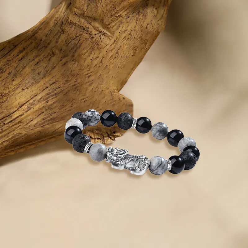 D.K.X Map Stone Bracelets Unisex-1