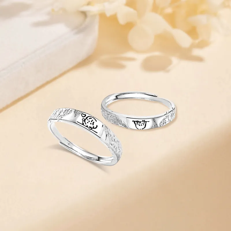 D.K.X S999 Fine Silver Rings Unisex-2