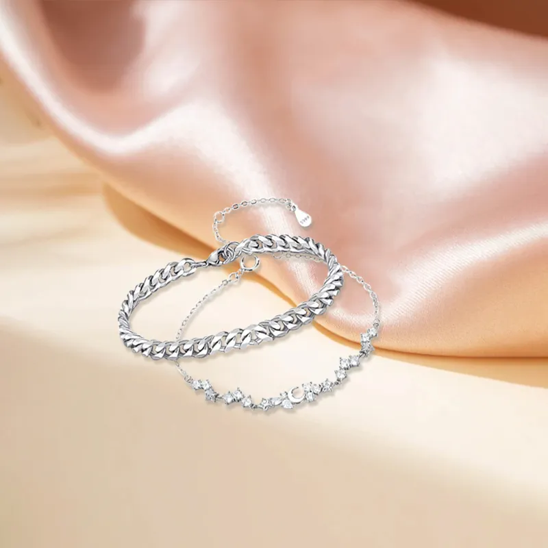 D.K.X S999 Fine Silver Bracelets Unisex-1