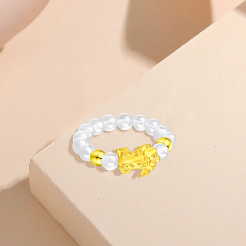 D.K.X Colored Glaze Rings Women's-2