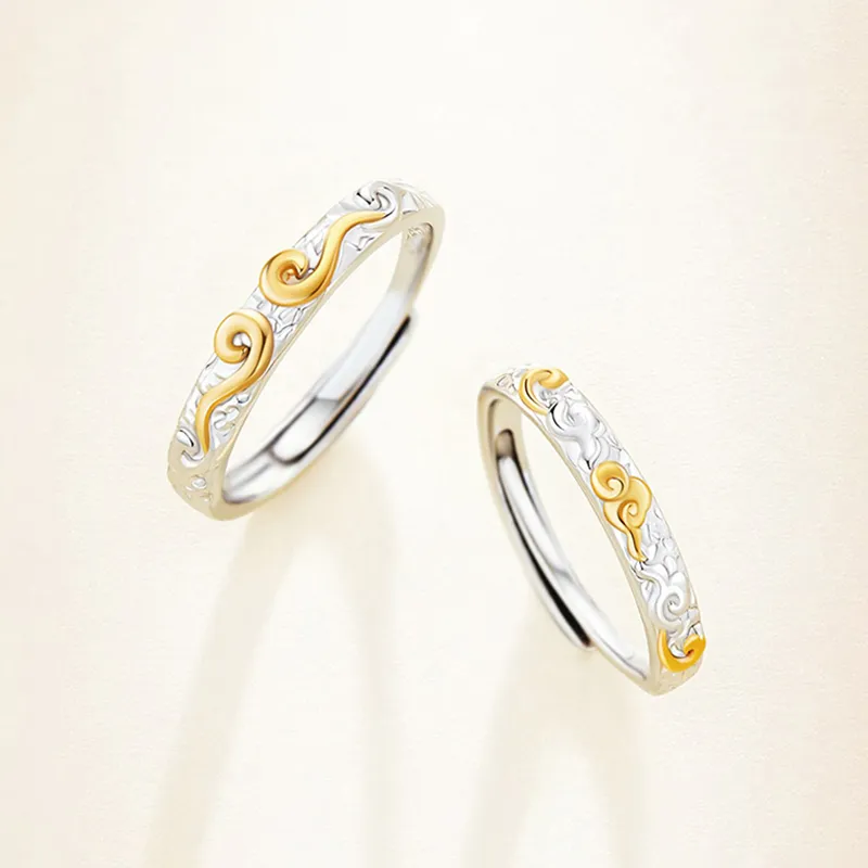 D.K.X S999 Fine Silver Rings Unisex-2