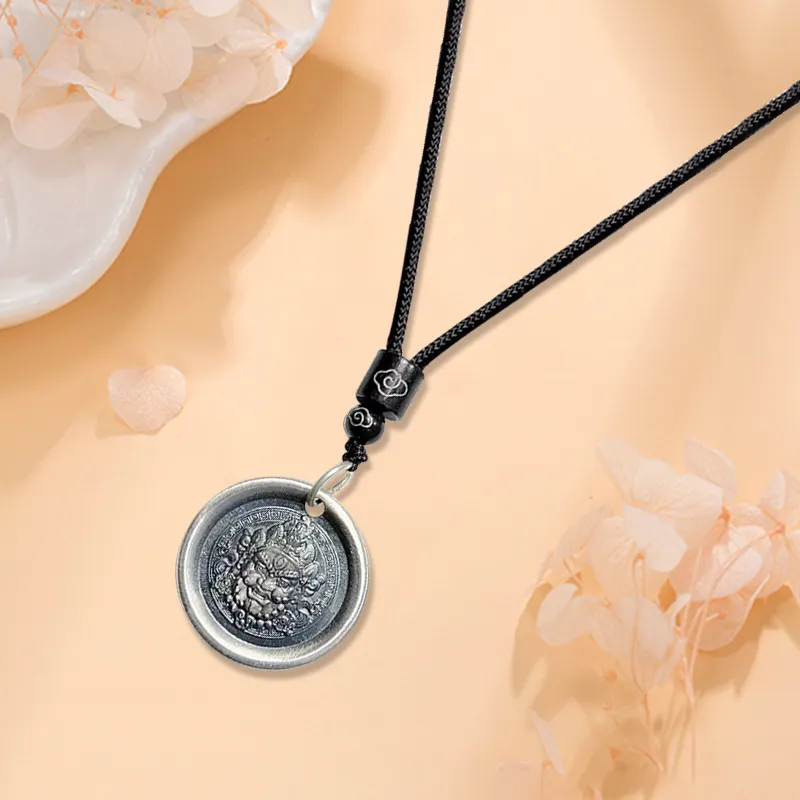 D.K.X S999 Fine Silver Sterling Silver Necklaces Unisex-2