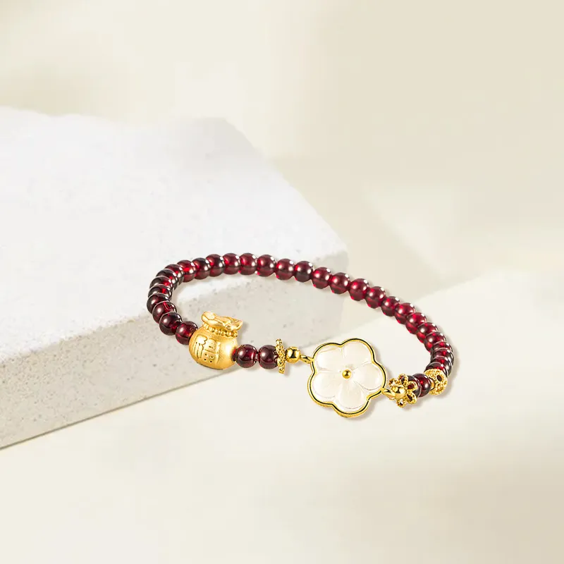 D.K.X Glass Colored Gemstone Bracelets Women's-2