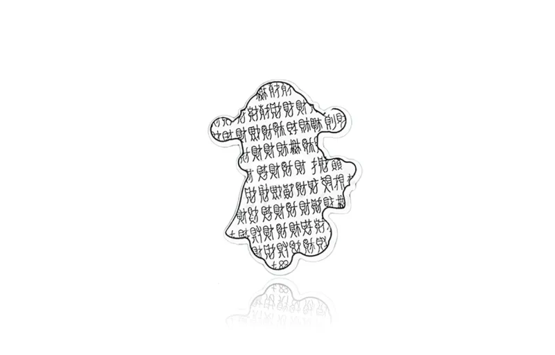 D.K.X Sterling Silver Cell Phone Sticker Unisex-1